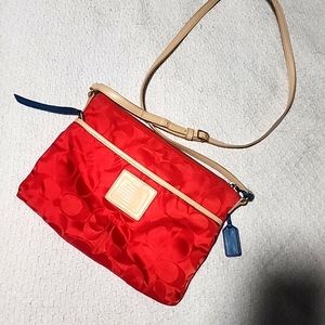Coach Legacy Weekend Signature Nylon bag